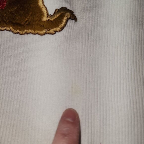 Vintage Girls In Design White Ribbed Top w/Fuzzy Kitty Cat On Front 4-6 - Picture 3 of 6